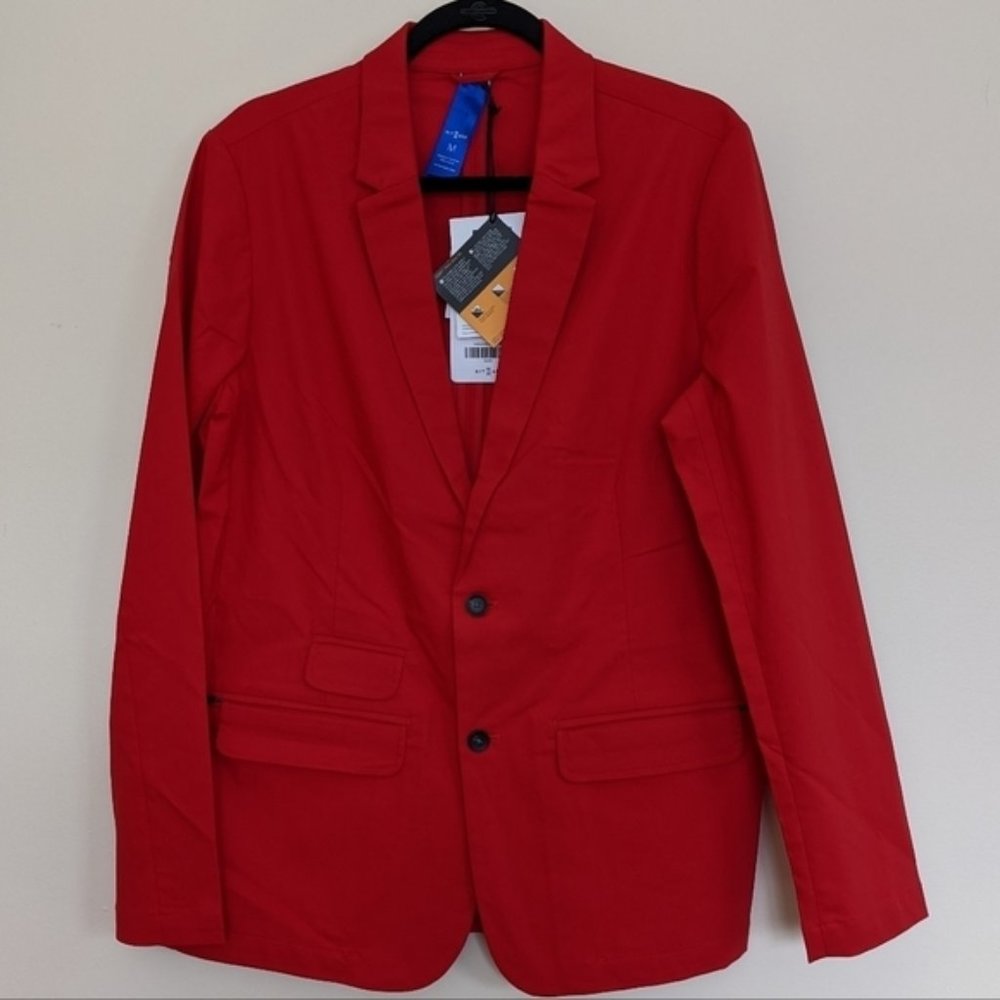 Kit AND ACE red commuter blazer medium crimson mens unisex